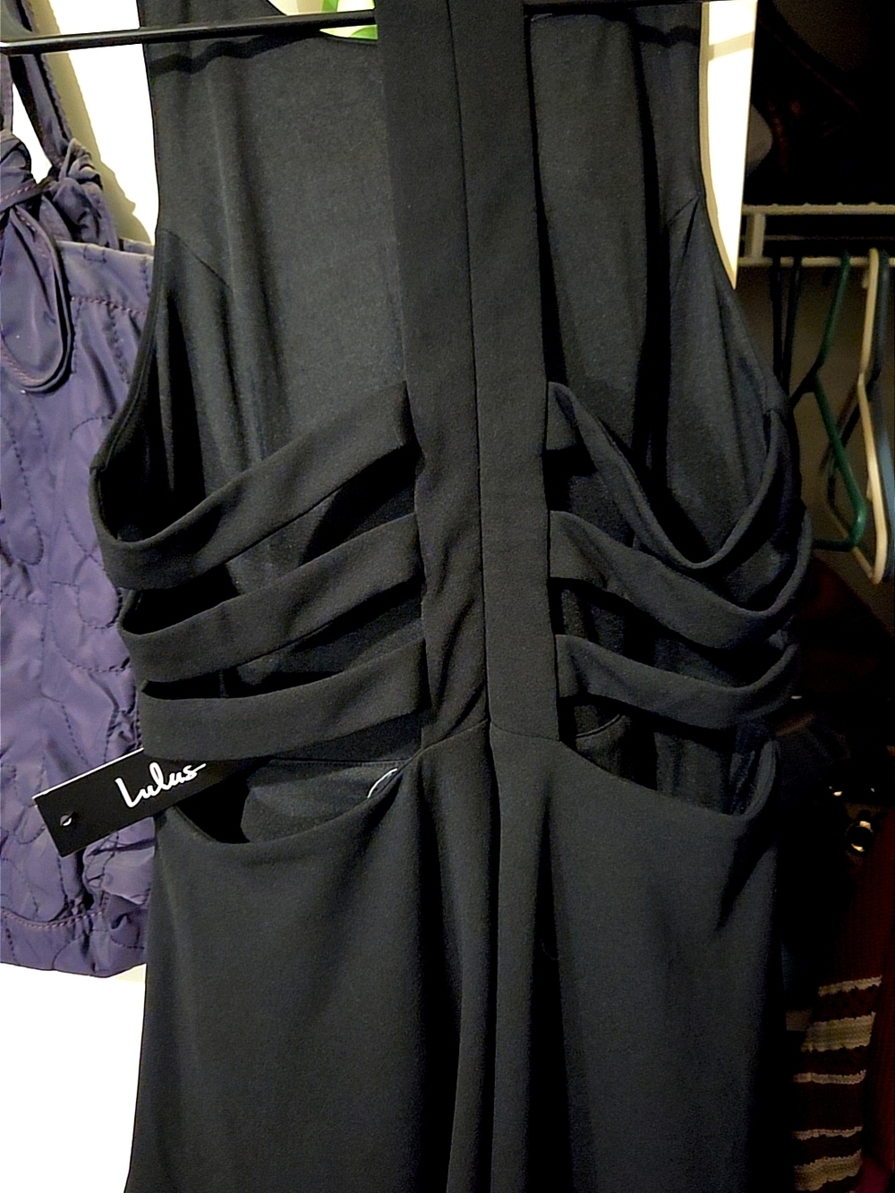 Lulus Black Strappy Cutout Dress